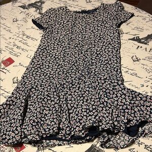 Polo by Ralph Lauren Blue and Pink Floral Dress